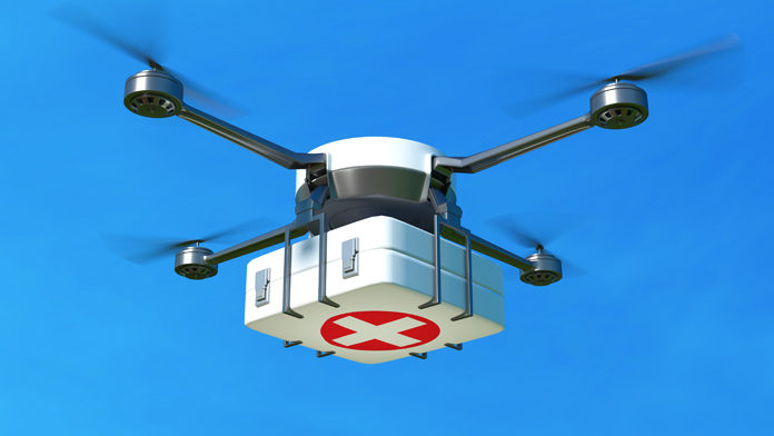 droni-ambulanza Il defibrillatore arriva prima col drone che con l'ambulanza