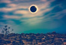 foto di una eclissi solare