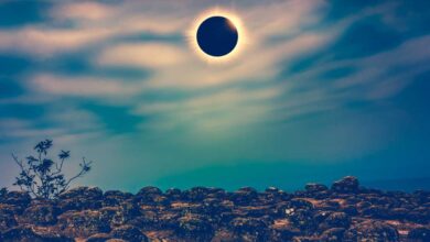 foto di una eclissi solare