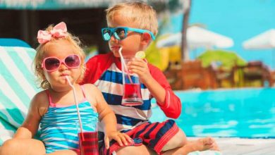 bambini in spiaggia