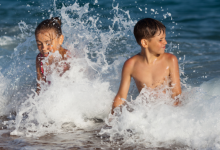 Kit di primo soccorso per i bambini al mare