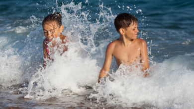 Kit di primo soccorso per i bambini al mare
