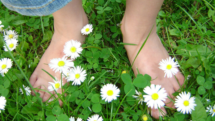 piedi dei bambini