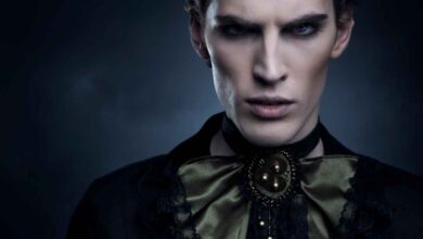 un attore travestito da vampiro