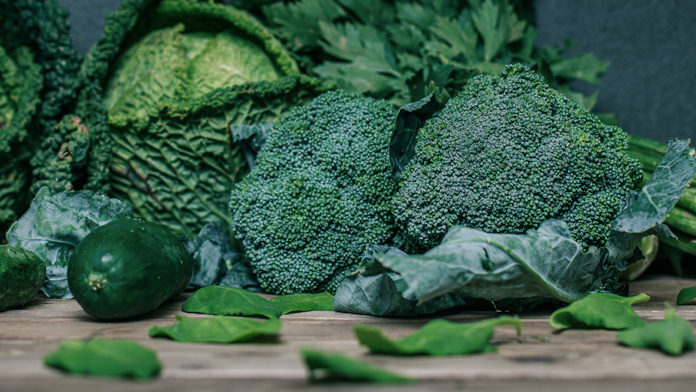 Cavoli, broccoli e spinaci