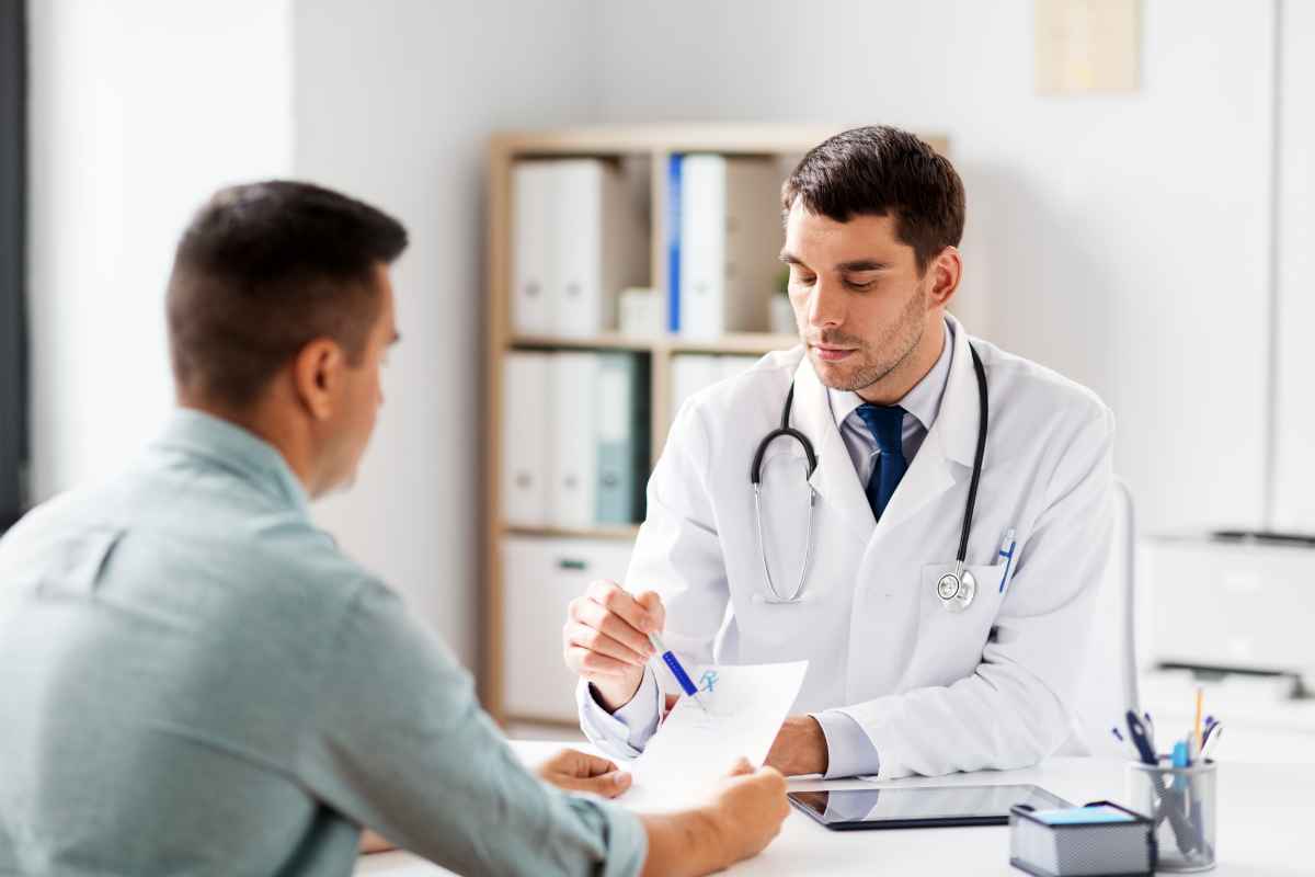 un paziente e un medico