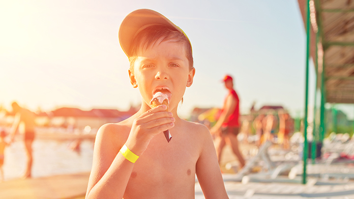 Merenda in spiaggia