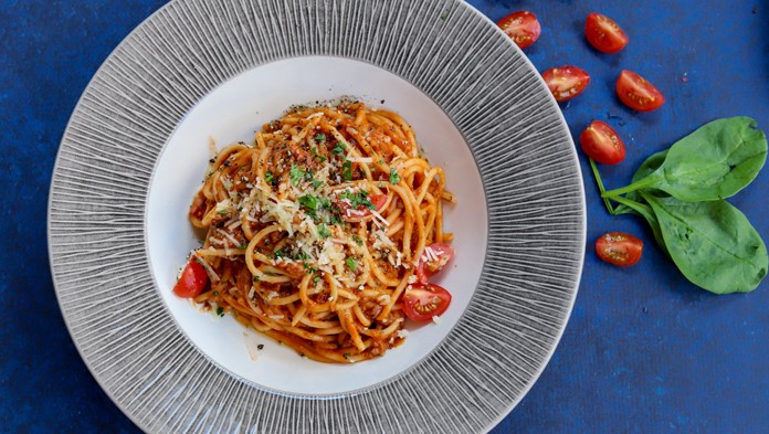 spaghetti pomodoro e peperoni
