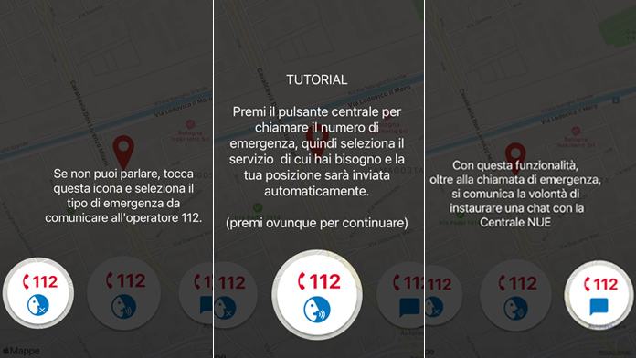 tutorial app emergenze