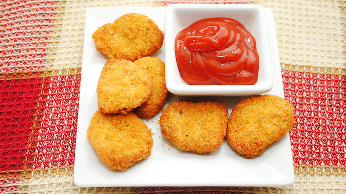 Nugget di pollo con salsa ketchup