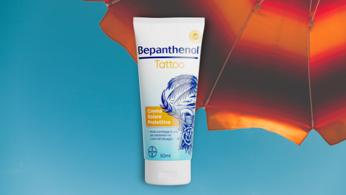 Bepanthenol Tattoo Crema Solare Protettiva SPF 50+ di Bayer