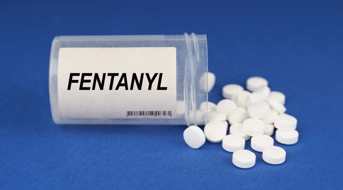 una confezione di fentanyl