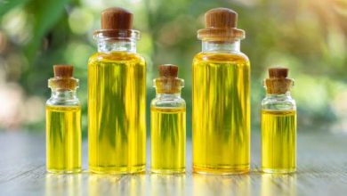 bottiglie di olio di ricino