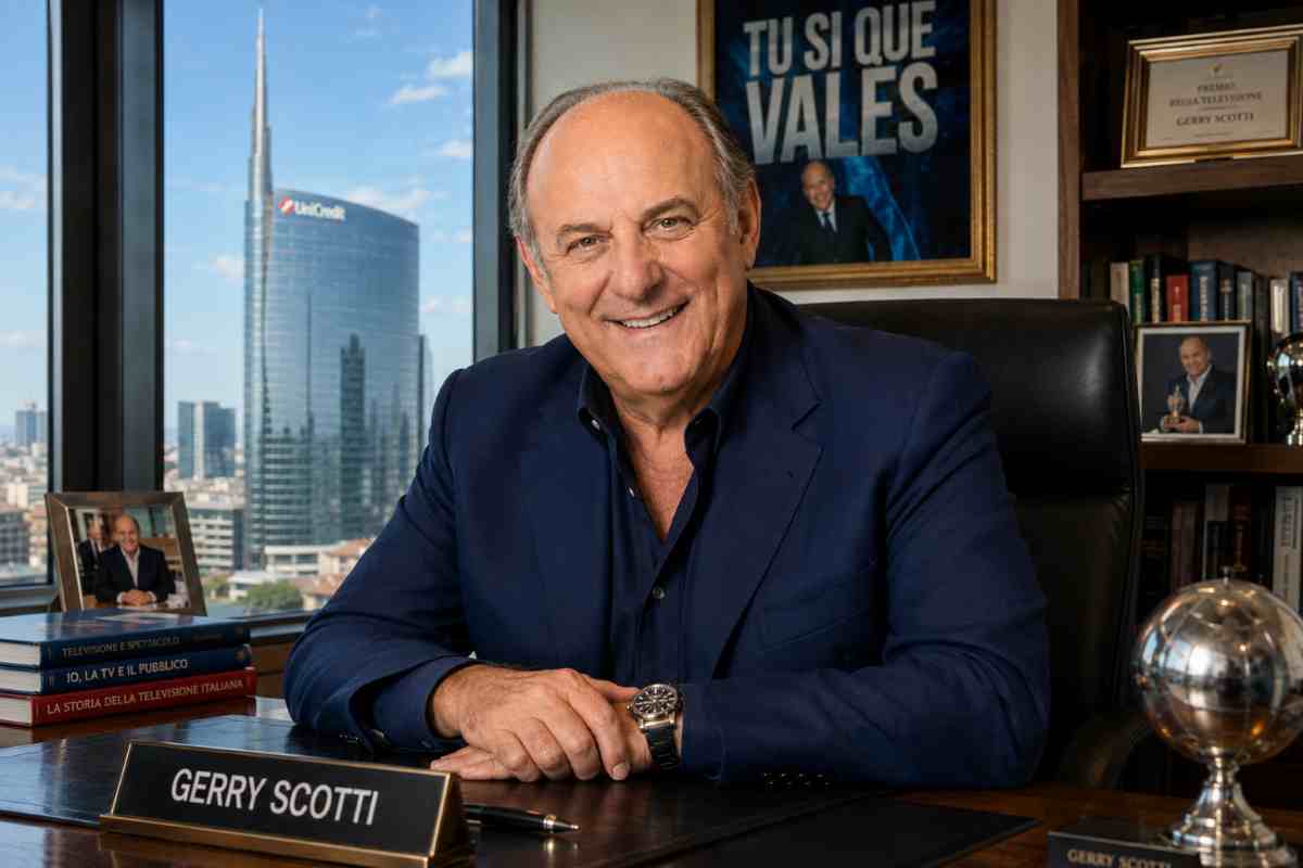 Gerry Scotti sorridente 