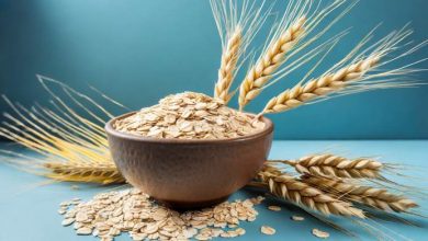 una tazza colma di avena