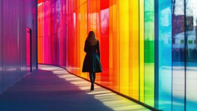 passeggiare in mezzo ai colori