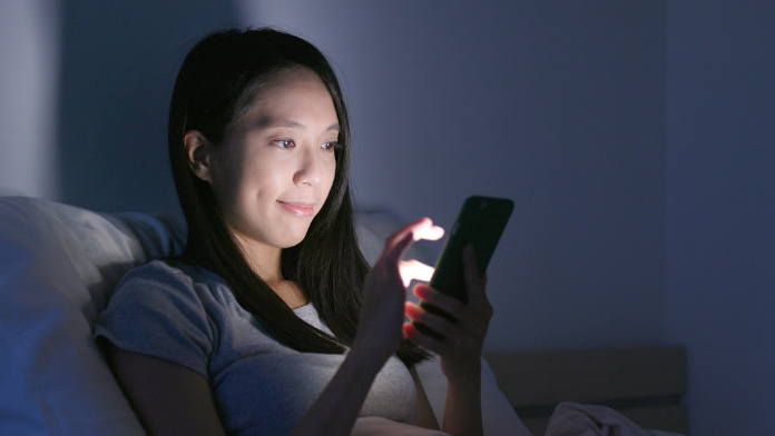 pelle effetti luce blu