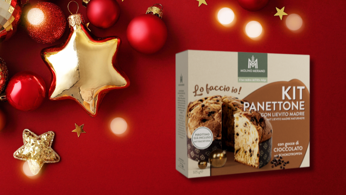Molino Merano kit per panettone con gocce di cioccolato