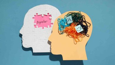 immagine metaforica di due facce che rappresentano il disturbo bipolare