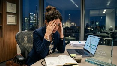 donna al lavoro che ha successo ma non crede nelle sue possibilità perché ha la sindrome dell'impostore
