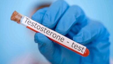 una campione di sangue per verificare i livelli di testosterone