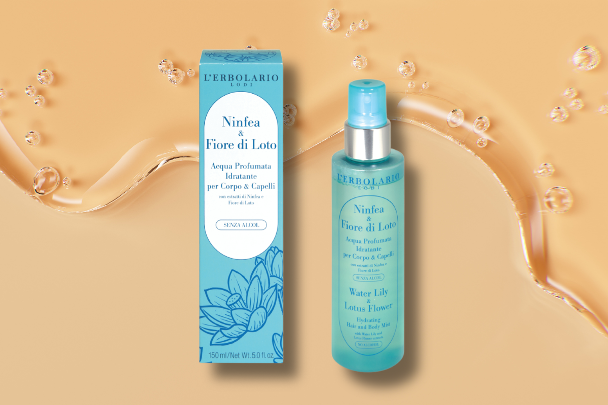 L'Erbolario Acqua Profumata Idratante per Corpo & Capelli Ninfea & Fiore di Loto