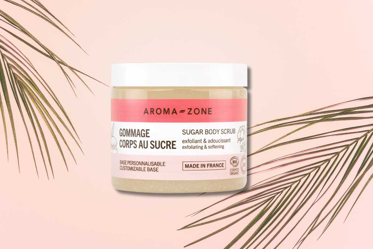 scrub corpo allo zucchero BIO di Aroma-Zone