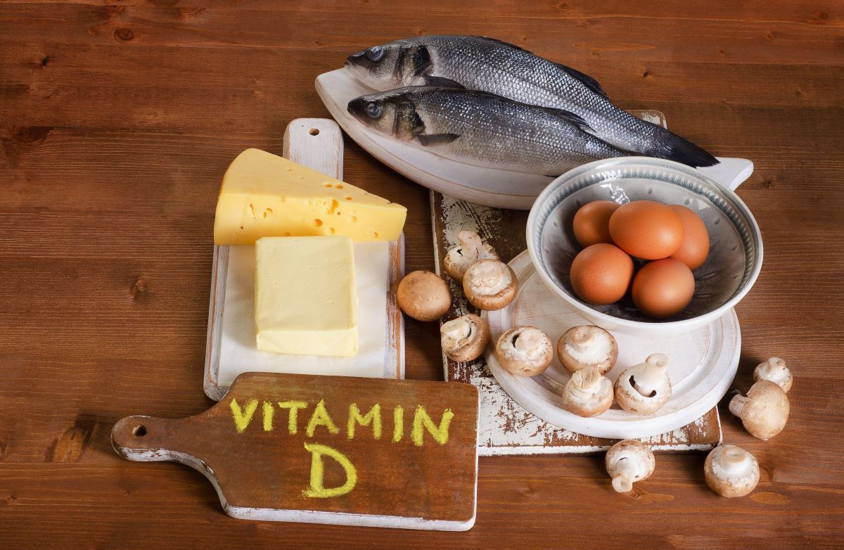 foto con alimenti che contengono la vitamina d