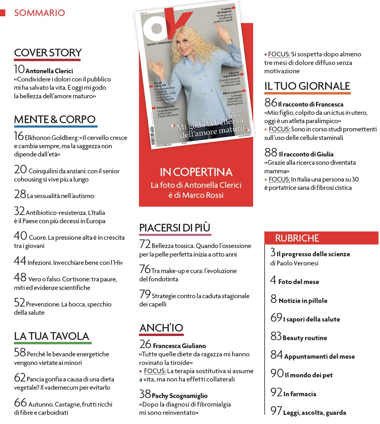 Sommario OK Salute ottobre 2026