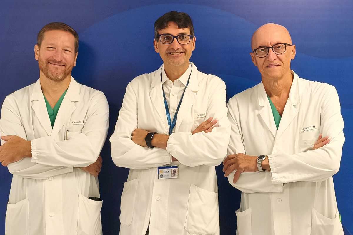 Dott. Filippo Maria Polli; Prof. Tullio Ghi; Prof. Marco Rossi medici del gemelli di roma