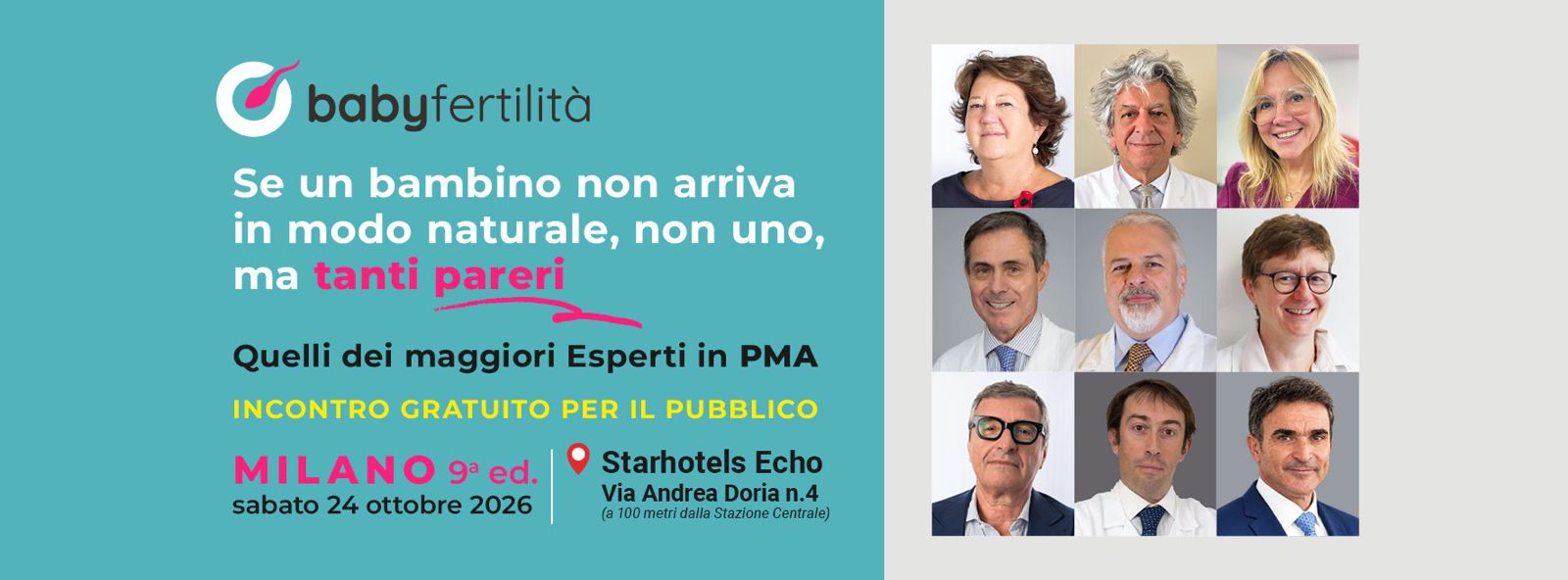 locandina baby fertilità di milano 24 ottobre 2026