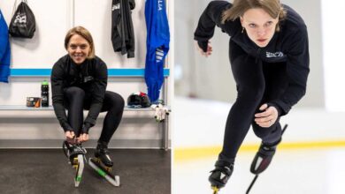 due immagini di arianna fontana, campionessa olimpica di short track