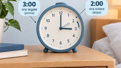 cambio dell'ora tra sabato 24 e domenica 25 ottobre 2026